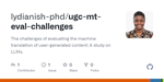 UGC Translation Eval Challenges
