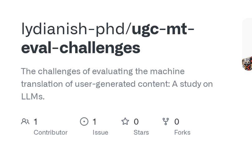 UGC Translation Eval Challenges